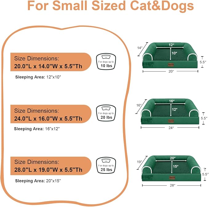 Small Dog Bed Orthopedic Washable: Beds Bolster Small Sized Dogs Bed Egg Crate - Image 6