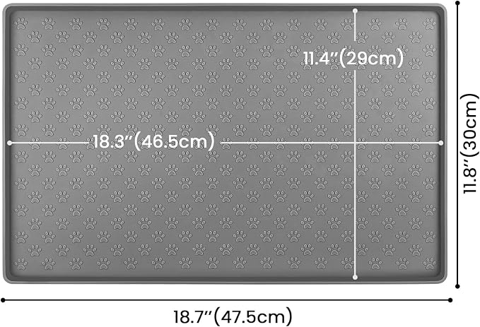 Ptlom Pet Placemat for Dog and Cat, Mat for Prevent Food and Water Overflow - Image 3