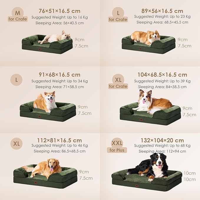EHEYCIGA Orthopedic Dog Bed for Medium Dogs, Waterproof Memory Foam Medium Dog - Image 5