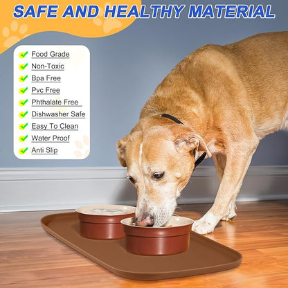 Silicone Pet Feeding Mat with Raised Edge - Image 3