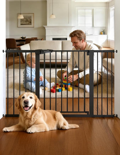Babelio 36" Tall Baby Gate, PressGuard P7, 29-55" Auto Close Pressure Mounted by BABELIO