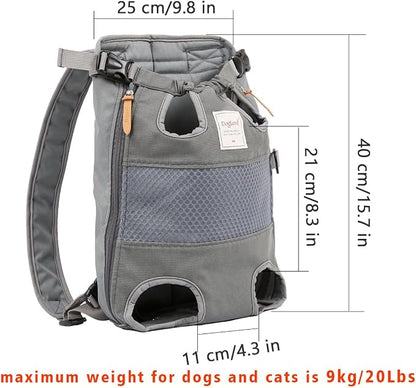 Lifeunion Legs Out Dog Carrier Backpack Hands-Free Adjustable Pet Travel Carrier - Image 2