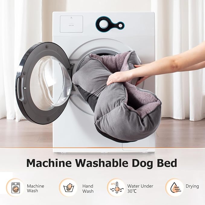 MIXJOY Dog Beds for Medium Dogs Washable, Calming Pet Bed Medium Size Dog - Image 7