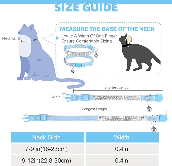 EXPAWLORER Soft Velvet Safe Cat Collars - Image 2