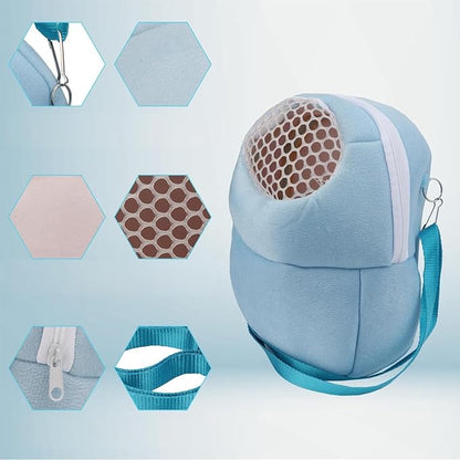 Pet Carrier Backpack for Small Animals, Travel Handbag for Cat, Guinea Pig - Image 4