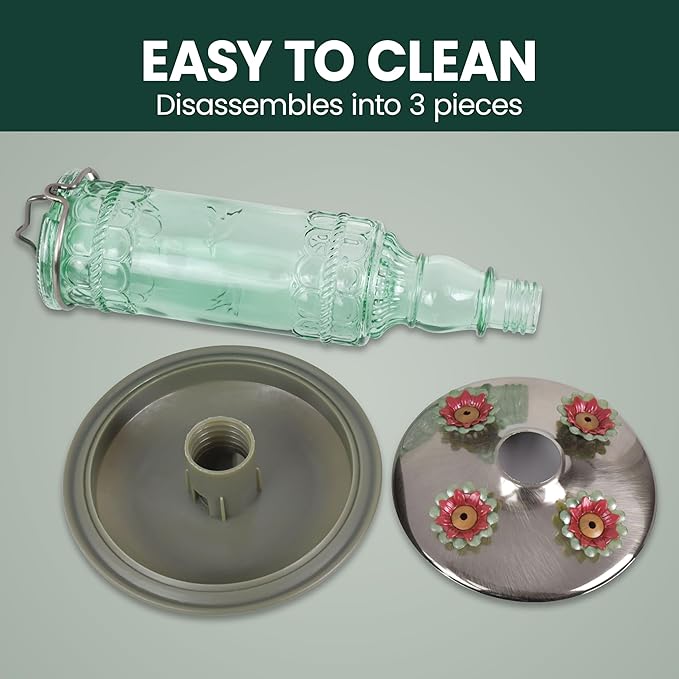 Perky-Pet Glass Bottle Hummingbird Feeder - Image 5