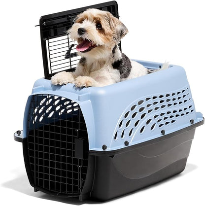 Petmate Dog Crates for Small Dogs & Cat Carriers, Two-Door Plastic Pet Kennel by Petmate