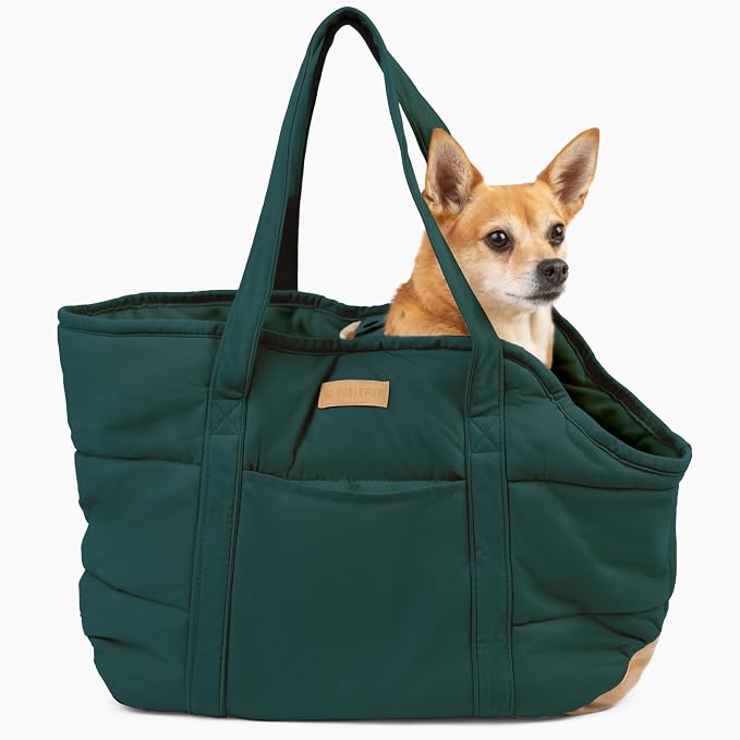 Plush Dog Purse Carrier for Small Dogs, Soft Dog Tote Bag by NoblePup