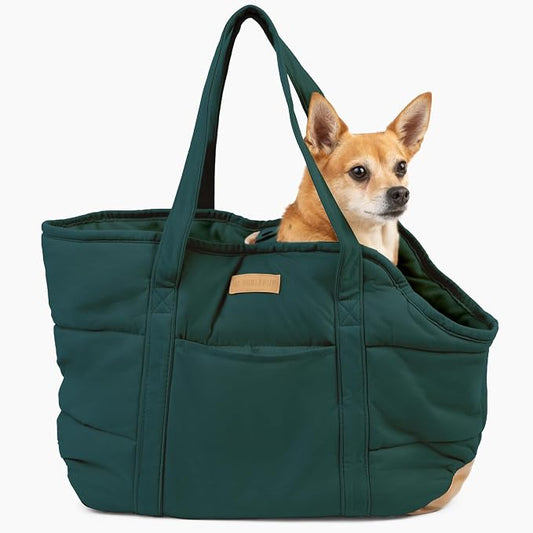 Plush Dog Purse Carrier for Small Dogs, Soft Dog Tote Bag by NoblePup