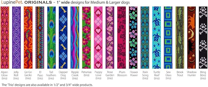 LupinePet Originals 1" Jelly Roll 12-20" Adjustable Collar - Image 4