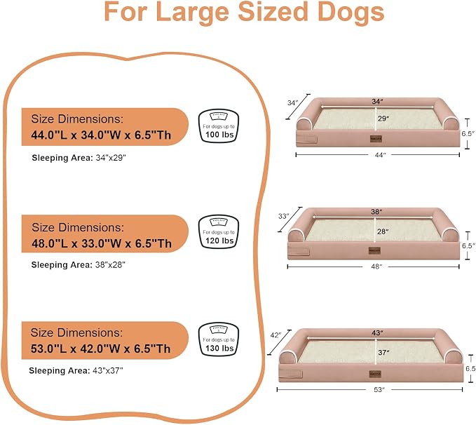 Large Dog Bed Orthopedic Washable: Extra Large Sized Beds - Image 6