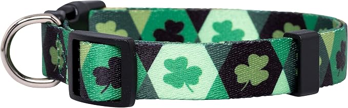 Native Pup St Patricks Dog Collar- Saint Patrick Green Shamrock Pet Collars- - Image 2