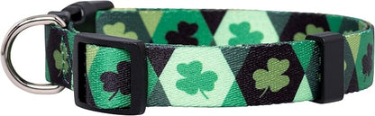 Native Pup St Patricks Dog Collar- Saint Patrick Green Shamrock Pet Collars- - Image 2