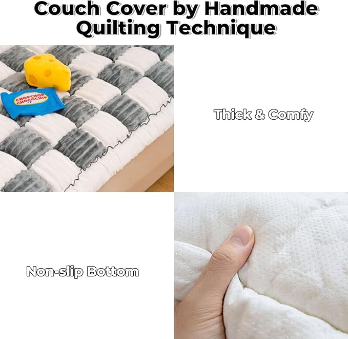 FUNNY FUZZY Pet Couch Covers for Sofa, Couch Covers for Dogs Washable Dog Couch - Image 3