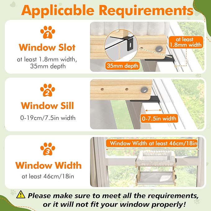 Cat Perch for Window XiaZ Cats Hammock Indoor Cat Bed for Window Adjustable - Image 7