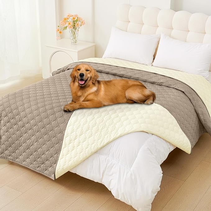 Smiry Waterproof Dog Bed Cover Blanket, Soft Reversible Pet Blanket, Washable by Smiry