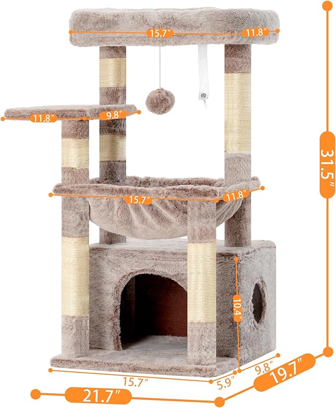 Heybly Cat Tree, Kitten Tower - Image 6