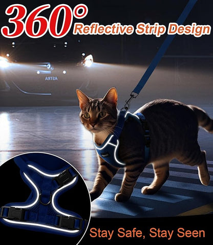 Cat Harness and Leash for Walking Escape Proof Soft Adjustable Cat Leash - Image 6
