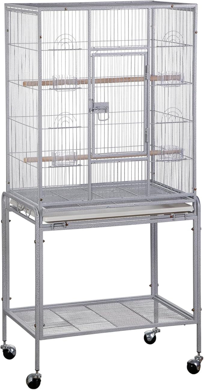 ZENY 53-Inch Bird Flight Cage, Wrought Iron Standing Large by ZENY
