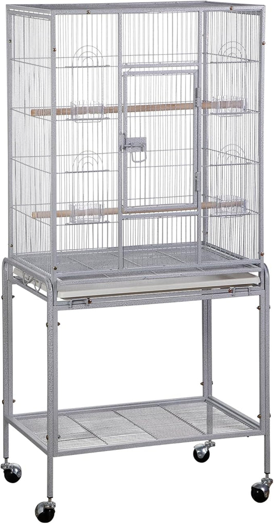 ZENY 53-Inch Bird Flight Cage, Wrought Iron Standing Large by ZENY