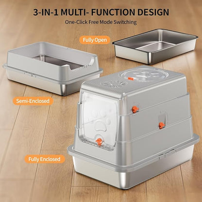 Stainless Steel Cat Litter Box - Image 7