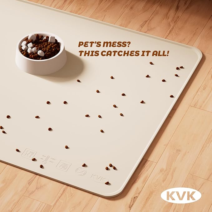 Extra Extra Large Silicone Dog Food Mat 39.4×43.3in and 128oz Silicone Bag Set - Image 5