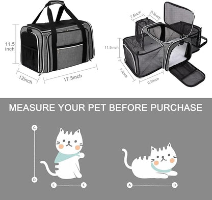 BAGLHER Cat Carrier Bag, Airline Approved Pet Carrier Soft Side Pet Travel 5 - Image 2