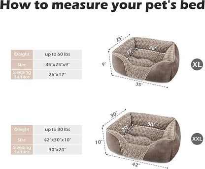 INVENHO XX-Large Dog Bed Rectangle Washable Orthopedic Soft Calming Sleeping - Image 3