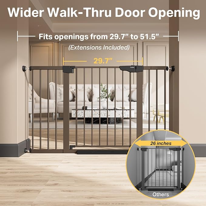 Cumbor 29.7"–51.5" Extra Wide Baby Gate - Image 3