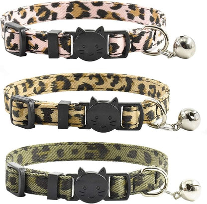Breakaway Cat Collars with Bell, Durable & Safe Cute Kitten Collars Safety by XPangle