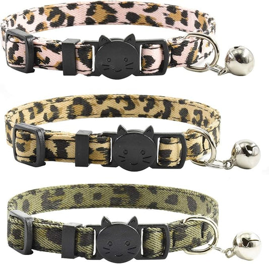 Breakaway Cat Collars with Bell, Durable & Safe Cute Kitten Collars Safety by XPangle