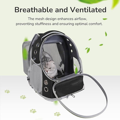 Cat Backpack Carrier for Large Cats, Expandable Cat Bubble Backpack, Dog - Image 3