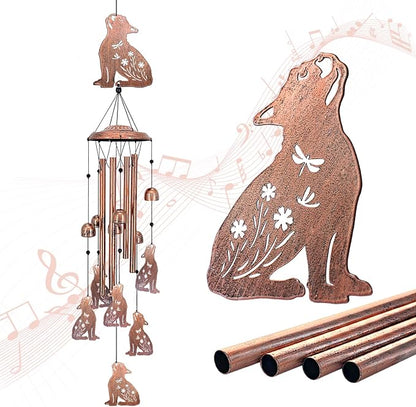 French Bulldog Wind Chimes for Outside, Dog Gifts for Women/Men/Sympathy by EZTZEN