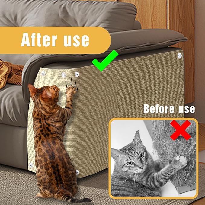 Cat Scratch Mat, Couch Protector from Cats Claw, Cat Scratch Furniture - Image 5