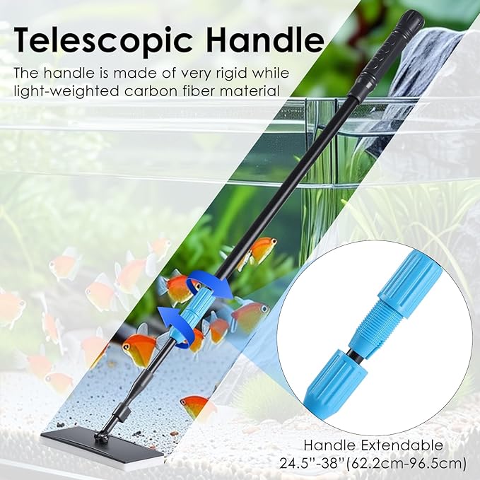 AquaMiracle 6 in 1 Aquarium Cleaning Tool Kit Fish Tank Cleaning Kit - Image 5