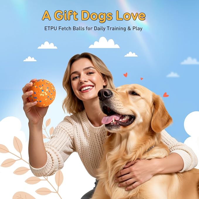 Dog Balls Tennis Ball for Aggressive Chewers, Dog Bouncy Balls Chew Toys Water - Image 8