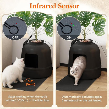 Lifewit Cat Litter Box, Hidden Enclosure Litter Tray - Image 5