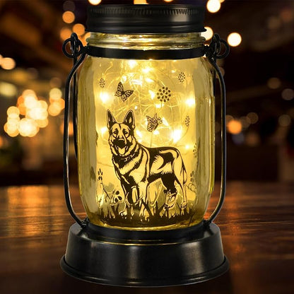 German Shepherd Gifts for Women/Men, German Shepherd Solar Lanterns Dog Mom by kyoryuger
