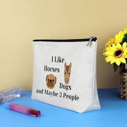 Dog Horse Lover Gifts Makeup Bag Dog and Horse Gifts - Image 6