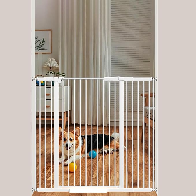 40.55" Tall, 34.05-45.86 Inch Wide, 1.37" Ultra Narrow Spacing Dog Pet Baby by AiWMGL