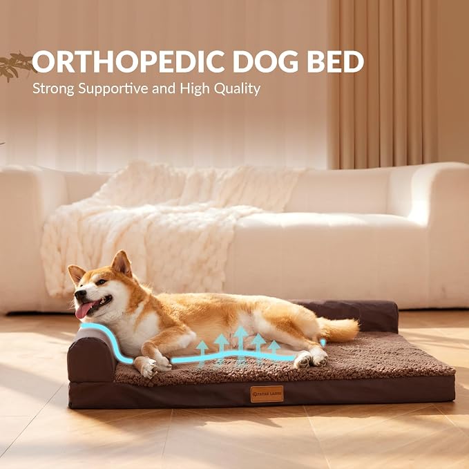Patas Lague Orthopedic XL Dog Bed Large Sized Dog 42''X28'', Waterproof L - Image 3