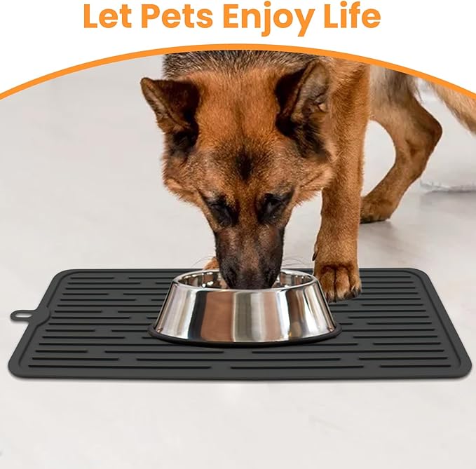 Ptlom Pet Placemat for Dog and Cat, Mat for Prevent Food and Water Overflow - Image 3