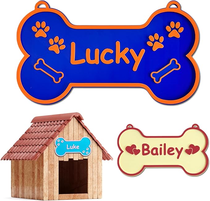 Personalized Dog Crate Sign Custom Dog Kennel Accessories Name Plate Doghouse by CustomYourMemories