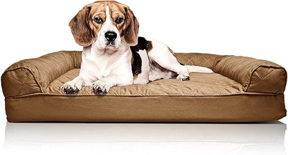 Furhaven Orthopedic Dog Bed for Medium/Small Dogs w/ Removable Bolsters & by FurHaven