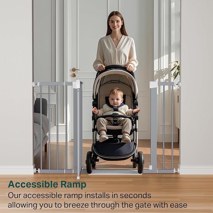 Cumbor 29.7-48" Baby Gate for Stairs, Mom's Choice Awards Winner-Dog Gates for - Image 8