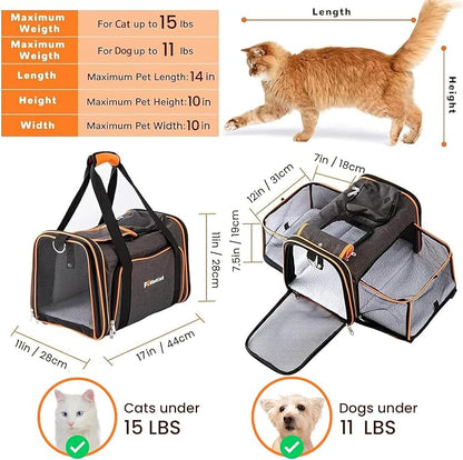 TSA Airline Approved Expandable Pet Carrier, - Image 2