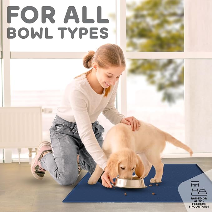 Dog Food Mat - 28x18” Large Silicone Stove Top Protector, Silicone Pet Feeding - Image 6