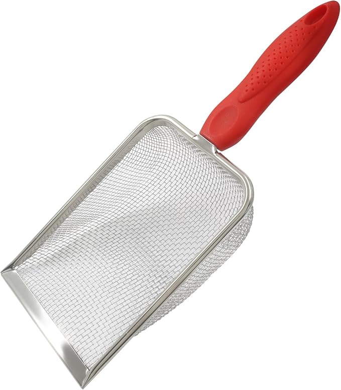 Murtenze Stainless Steel Cat Litter Scoop, Non-Stick Coated Metal Fine Sand by Murtenze