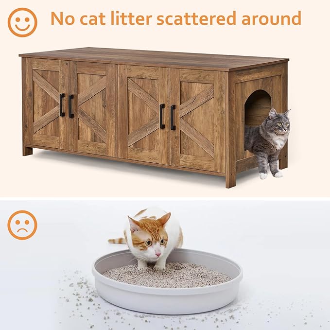 Homhedy Cat Litter Box Enclosure - Image 4
