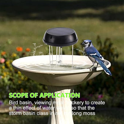 Bird Bath Solar Swing Device, Stainless Steel Bird Bath Bubble Device, Suitable - Image 6